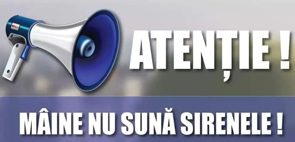 Mâine NU sună alarmele la Giurgiu! De ce au luat autorităţile această decizie