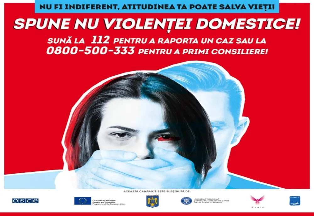 Campanie a Poliției Române împotriva violenței de gen