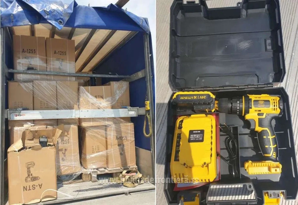 1.000 de bormașini electrice, confiscate de poliţiştii de frontieră de la Giurgiu 