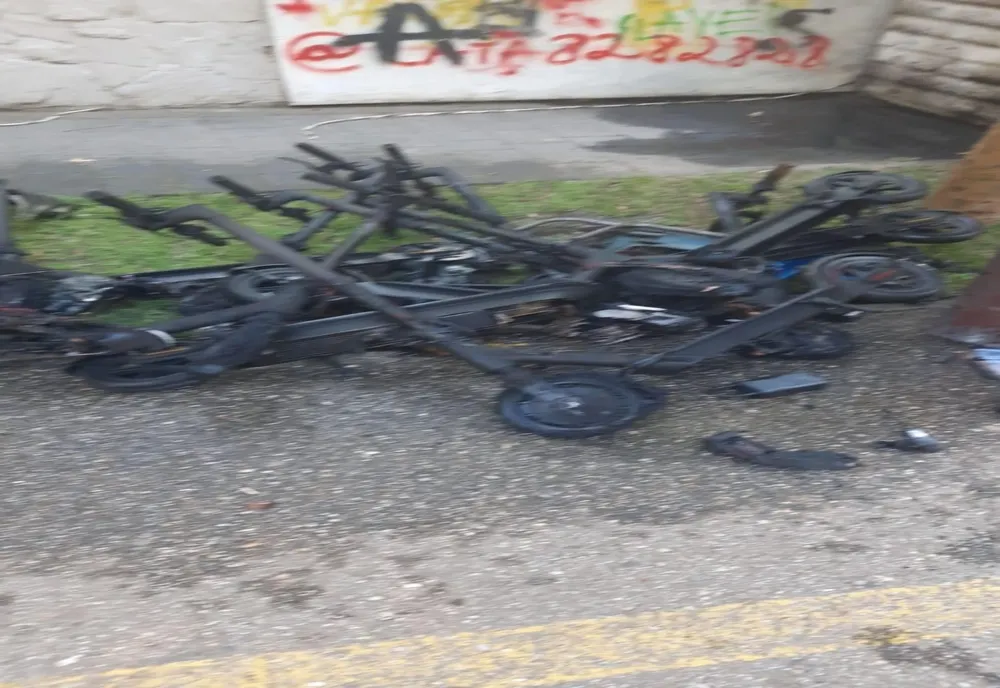 Giurgiu. Incendiu la o baracă din lemn din Parcul Alei