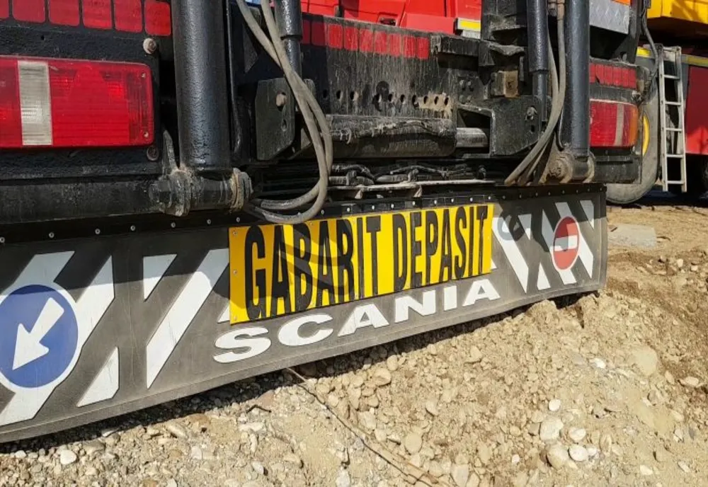 Un transport agabaritic va tranzita județul Giurgiu