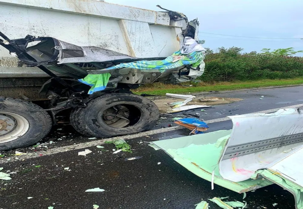 Accident mortal pe Autostrada A1 București-Pitești, în județul Giurgiu, după ce două autovehicule de mare tonaj au intrat în coliziune