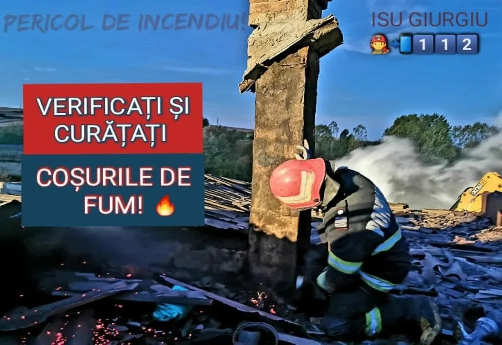 Incendiu în Bălanu. Două persoane au primit îngrijiri medicale la fața locului 