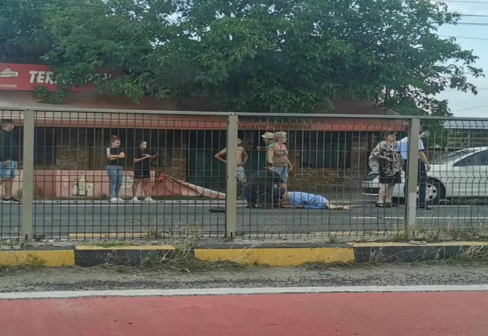 Femeie accidentată pe o trecere de pietoni de pe DN 5, preluată de elicopterul SMURD