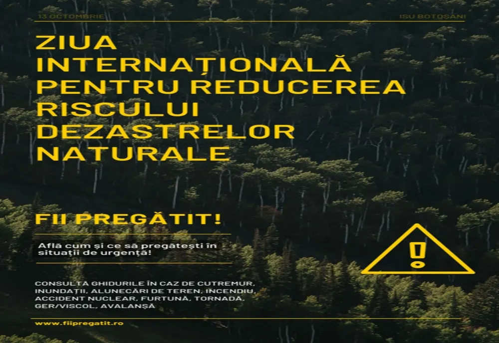 Ziua Internaţională pentru Reducerea Riscului Dezastrelor Naturale
