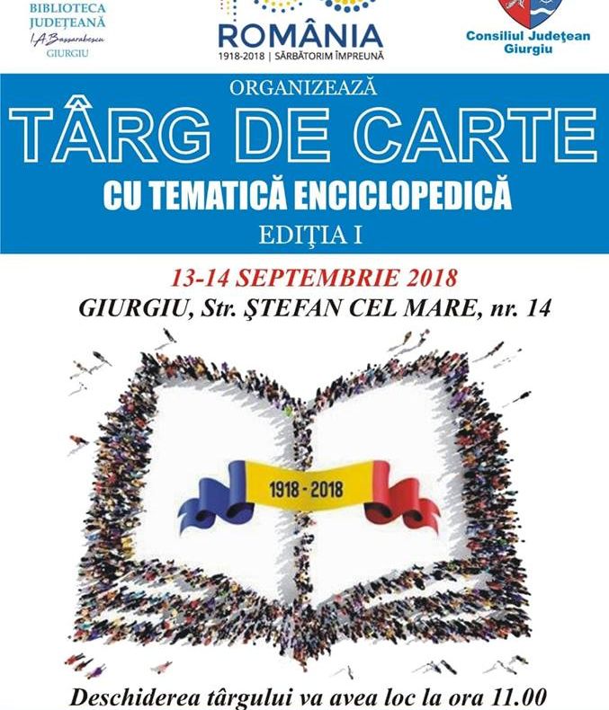 Premieră la Giurgiu. Târg de carte organizat de Biblioteca Județeană