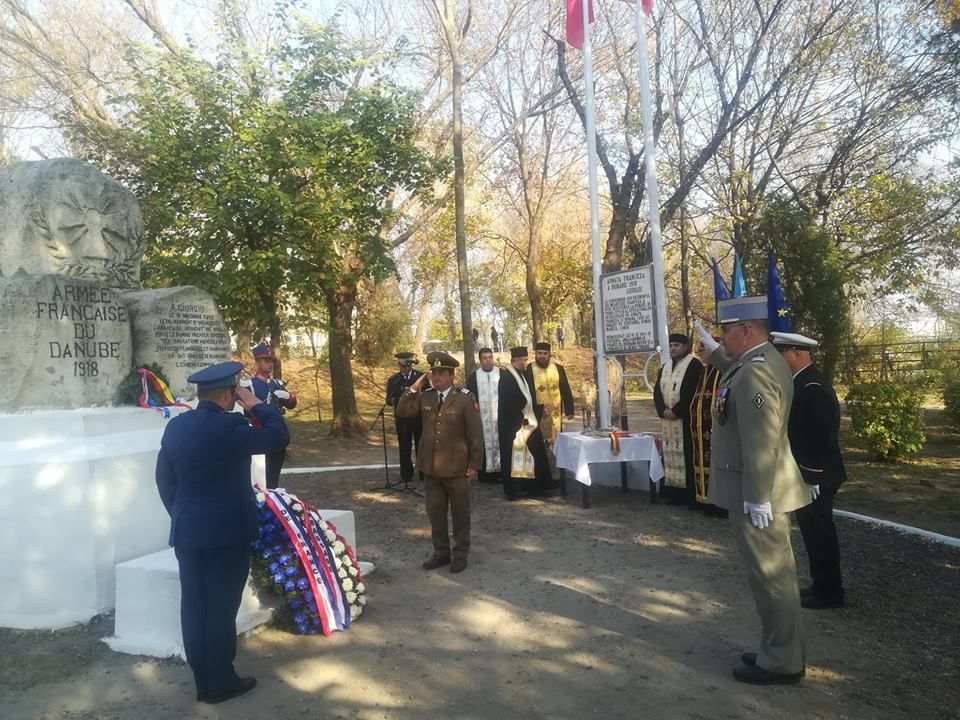 Atașatul militar al Ambasadei Franței, la Giurgiu. Ce au sărbătorit autoritățile