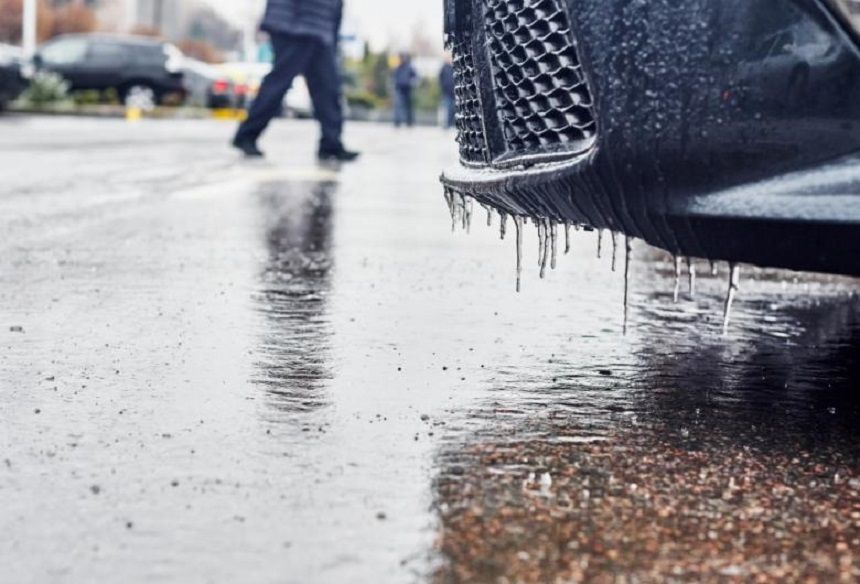 Giurgiu, sub cod portocaliu de polei