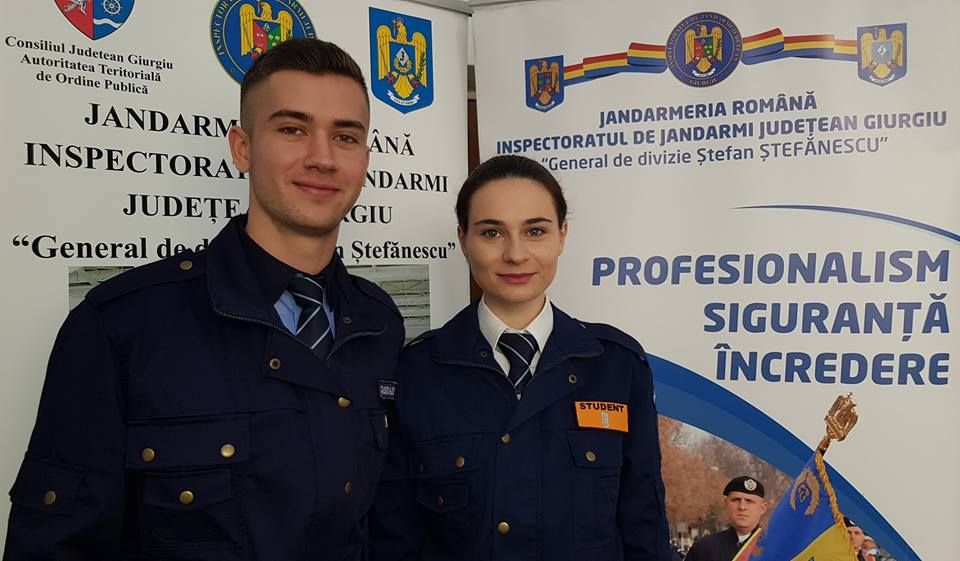 Viitori ofițeri, în practică la Jandarmeria Giurgiu