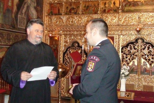 Pompierii giurgiuveni, la lăcașurile de cult