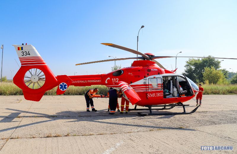 Elicopterul SMURD, solicitat pentru salvarea unei fetițe de 11 ani