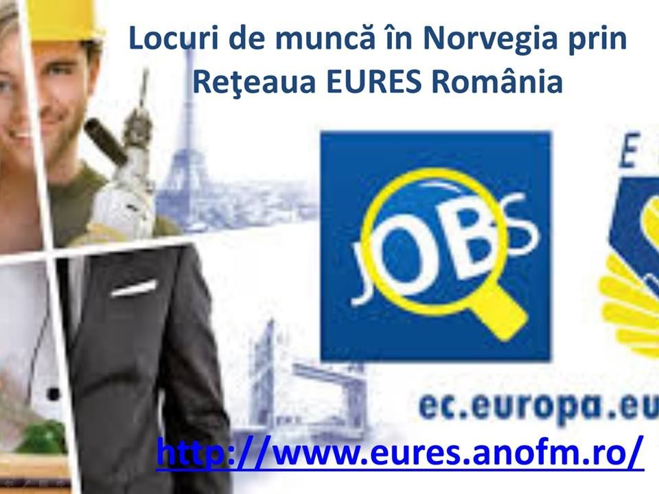 Locuri de muncă în Norvegia prin rețeaua EURES România
