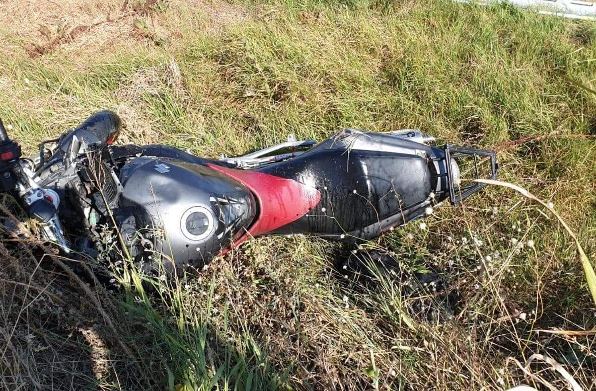 Accident rutier pe DN 5, motociclist rănit grav de un autoturism