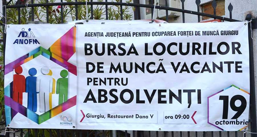 Absolvenții giurgiuveni, așteptați astăzi la Bursa locurilor de muncă