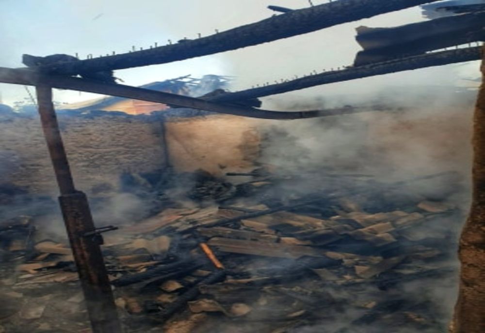 Incendiu violent într-o gospodărie din Dealu. Un cal şi păsări de curte, găsite carbonizate