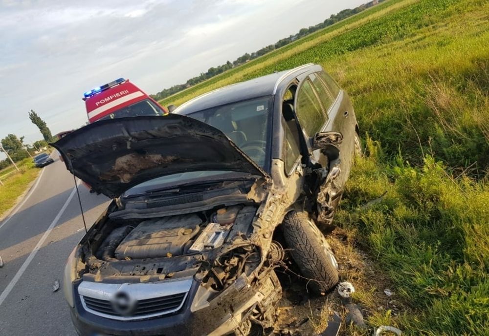 Impact între două autoturisme, pe DJ 401 A 