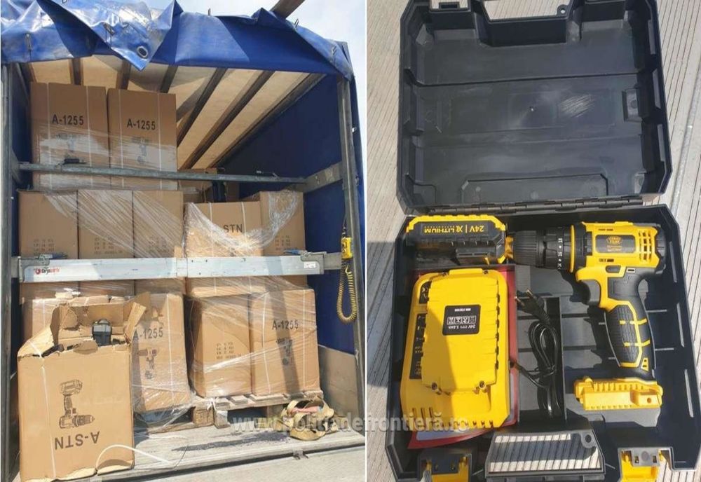 1.000 de bormașini electrice, confiscate de poliţiştii de frontieră de la Giurgiu 