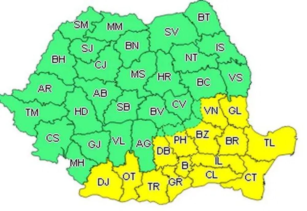 Cod galben de instabilitate atmosferică. Ce vă sfătuiesc cei de la ISU Giurgiu