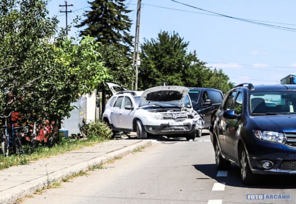 Coliziune în lanț pe DN5, la Remuș