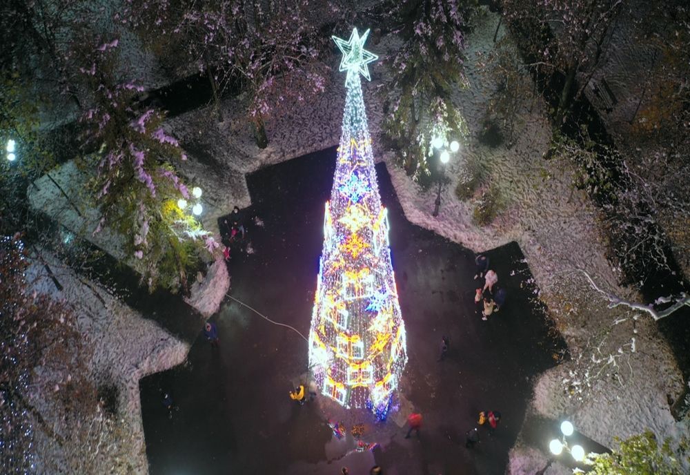 Iluminatul festiv la Giurgiu a fost inaugurat fără fast