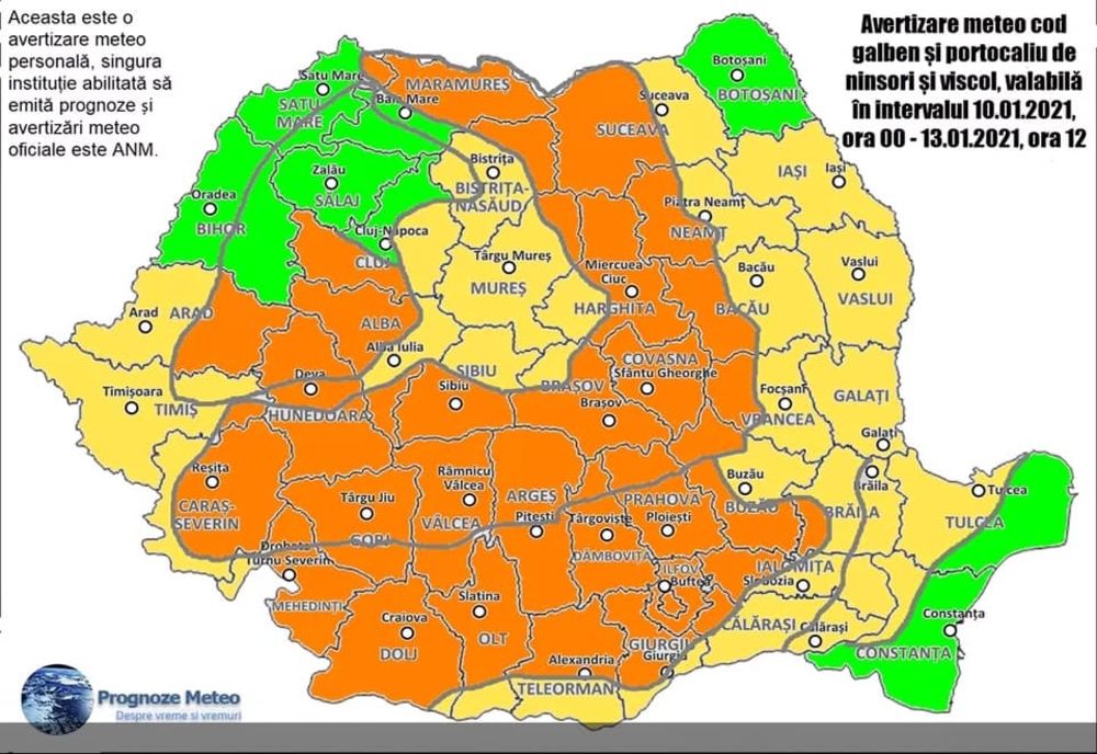 Autoritățile din Giurgiu, pregătite pentru deszăpezire