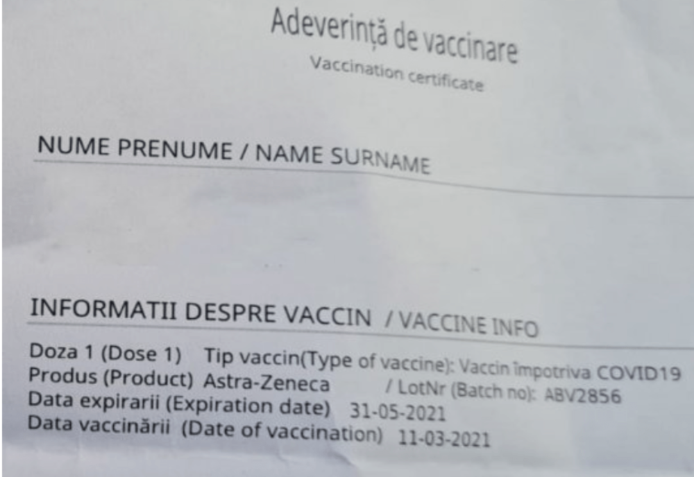 Controverse privind vaccinarea cu lotul suspendat al AstraZeneca în România. Autoritățile, contrazise de românii vaccinați 