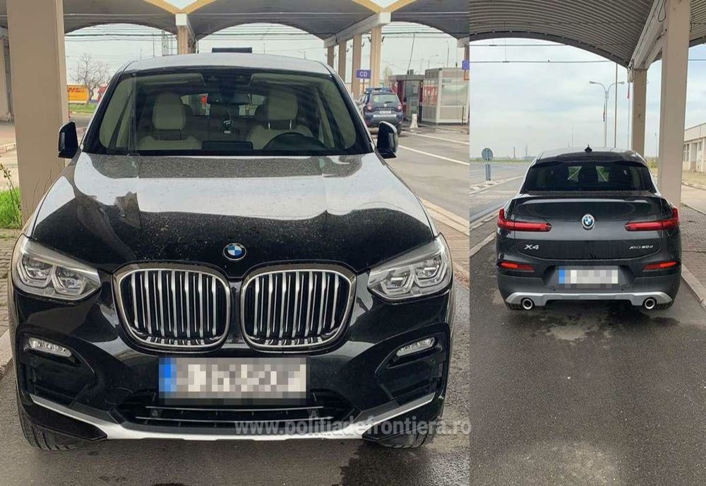 Autoturism de lux căutat de autoritățile din Constanța, descoperit de poliţiştii de frontieră giurgiuveni