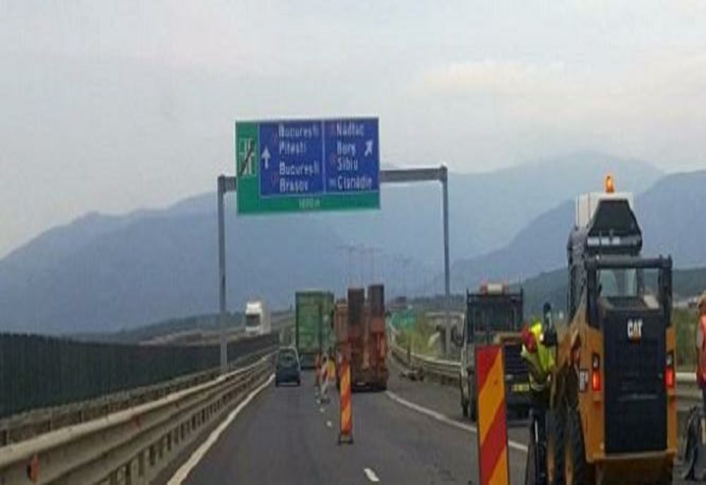 Trafic îngreunat pe Autostrada A1, la Bolintin Vale, din cauza unor lucrări