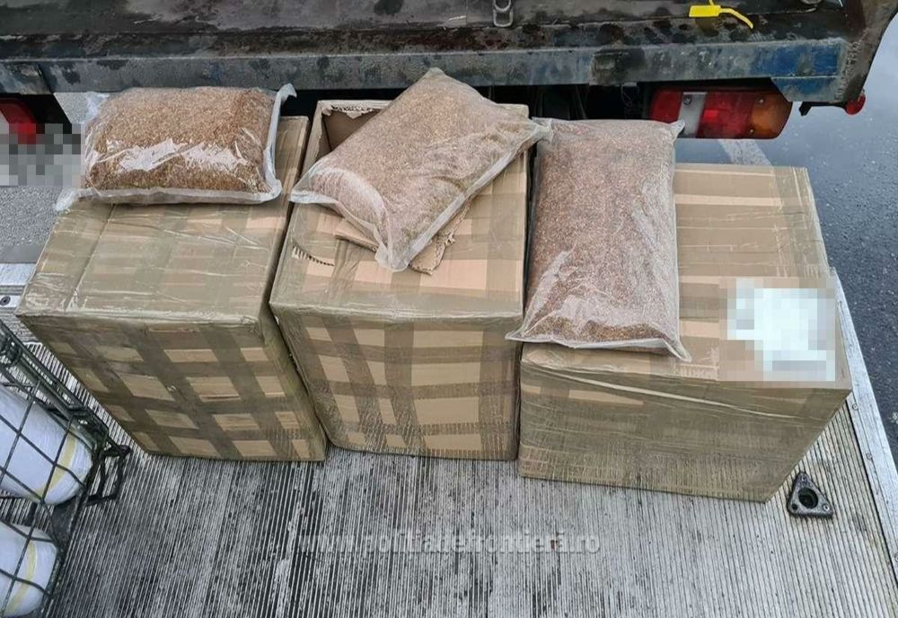 50 de kilograme de tutun prelucrat, descoperite într-o autoutilitară, în PTF Giurgiu