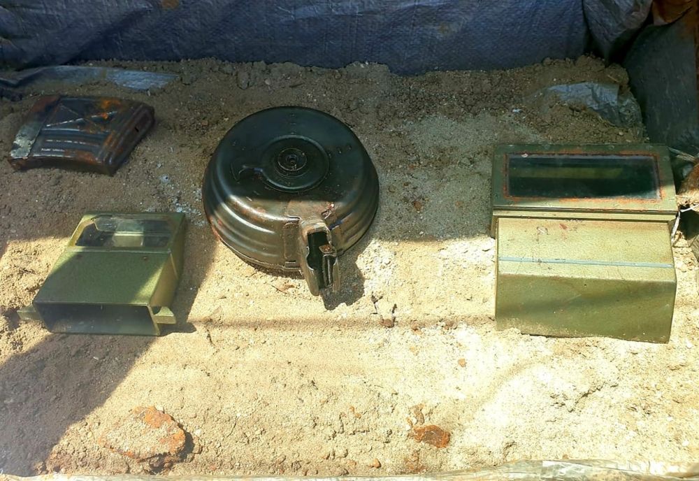 Giurgiu. Încărcătoare de infanterie, descoperite pe un câmp, la Crucea de Piatră