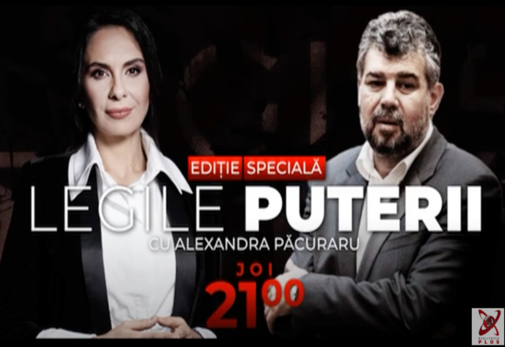 Joi ora 21:00 - Liderul PSD, Marcel Ciolacu, vine la Legile Puterii, cu Alexandra Păcuraru