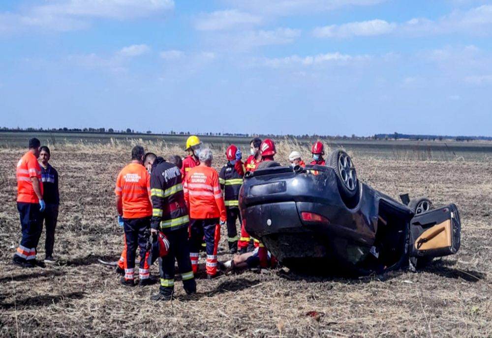 Accident rutier pe DJ 506A, la Toporu. A fost solicitat elicopterul SMURD