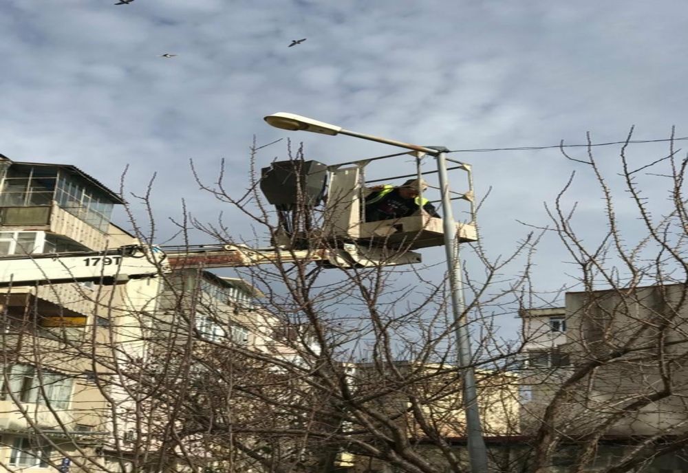 Vântul puternic a afectat iluminatul stradal din zona de nord a orașului Giurgiu