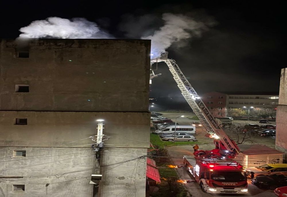 Giurgiu. Incendiu la o garsonieră de pe șoseaua Sloboziei