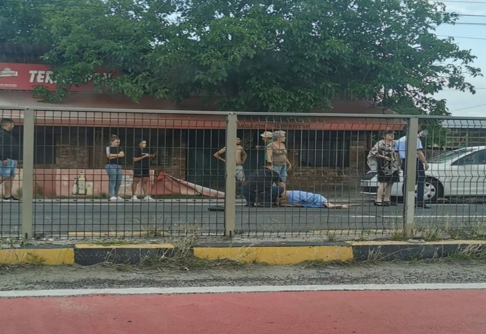 Femeie accidentată pe o trecere de pietoni de pe DN 5, preluată de elicopterul SMURD
