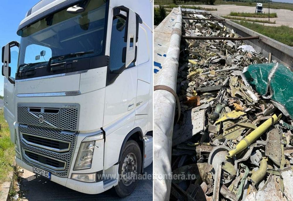 Peste 15 tone de deşeuri de aluminiu, provenite din Bulgaria, oprite la PTF Giurgiu 