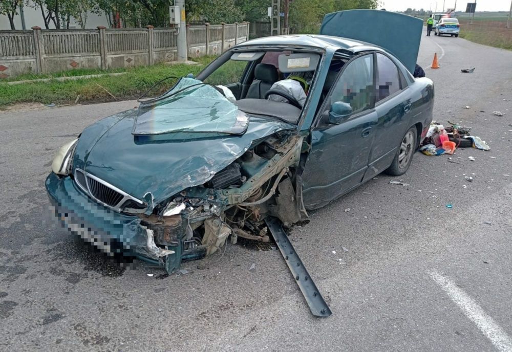 Accident rutier pe DN 5 C, în Găujani.  Două persoane au avut nevoie de îngrijiri medicale