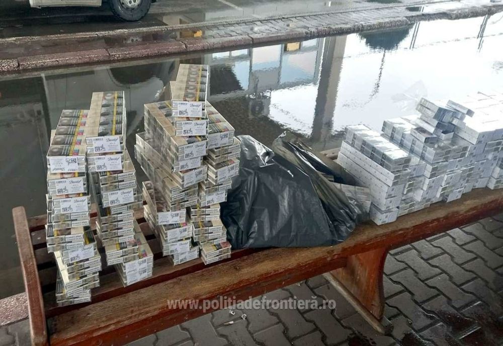 1.260 pachete cu țigarete, descoperite de polițiștii de frontieră din cadrul P.T.F. Giurgiu 