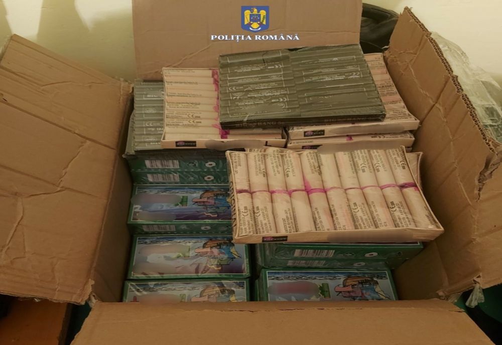 Articole pirotehnice confiscate de poliţiştii giurgiuveni