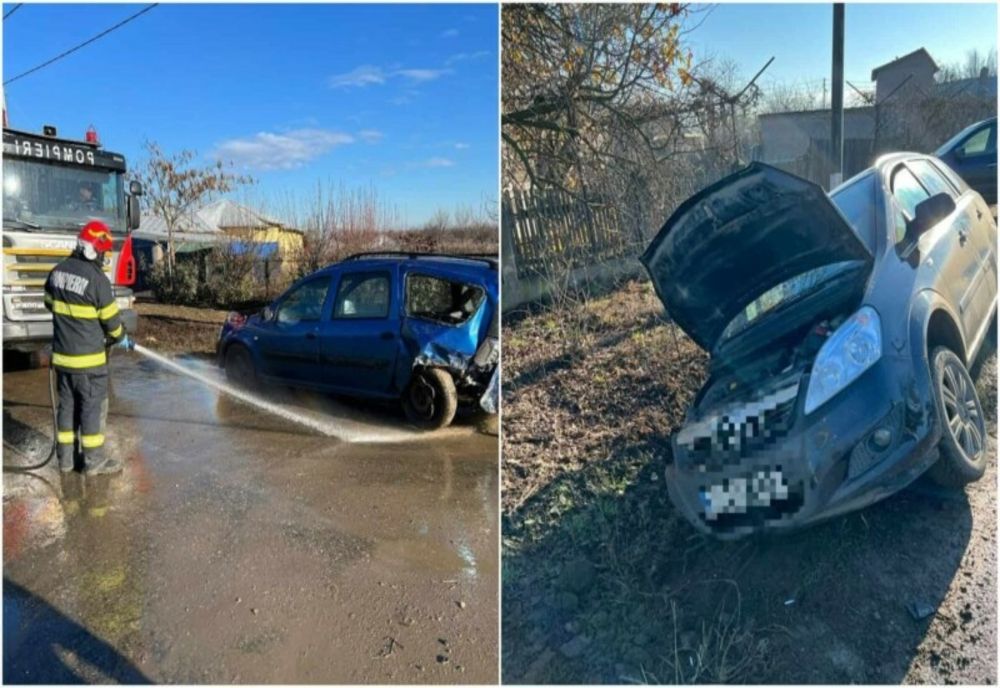 Accident pe un drum din judeţul Giurgiu. Trei victime, dintre care una în stare critică