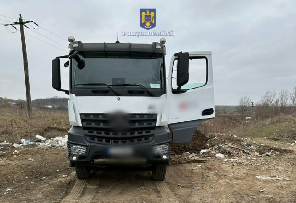 10.000 de lei amendă şi confiscarea autoutilitare pentru un bărbat care a abandonat deșeuri nepericuloase