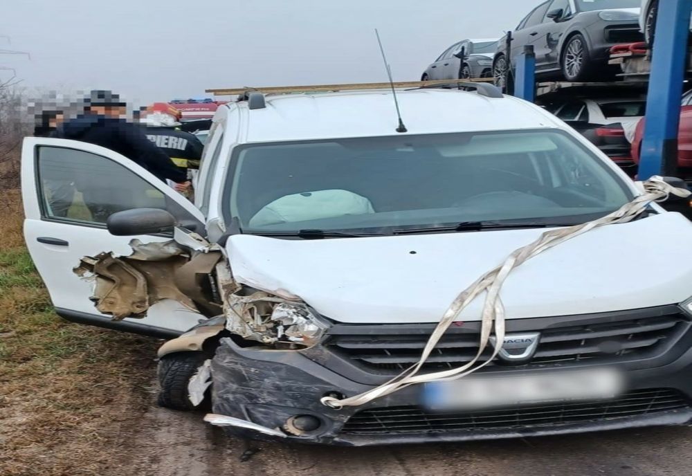 Giurgiu. Accident pe A1. Sunt implicate trei autoturisme