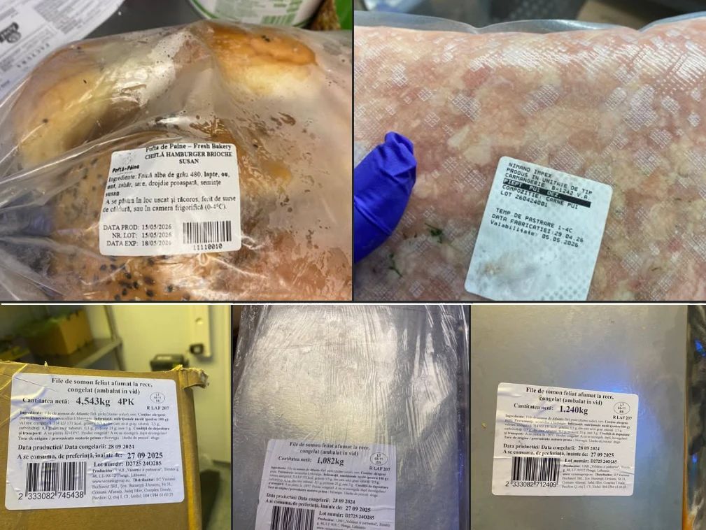 Cantina unei școli private din București, închisă după ce ANSVSA a găsit 60 de kilograme de alimente expirate