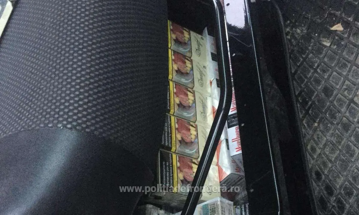 țigări confiscate în PTF Giurgiu