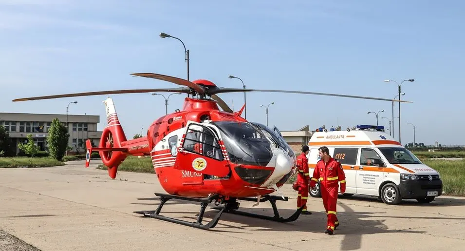 elicopter SMURD la Giurgiu