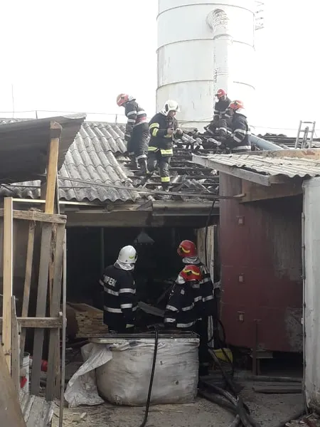 incendiu hală industrială