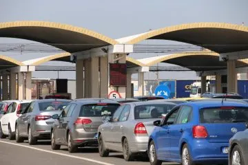 Coadă în Vama Giurgiu