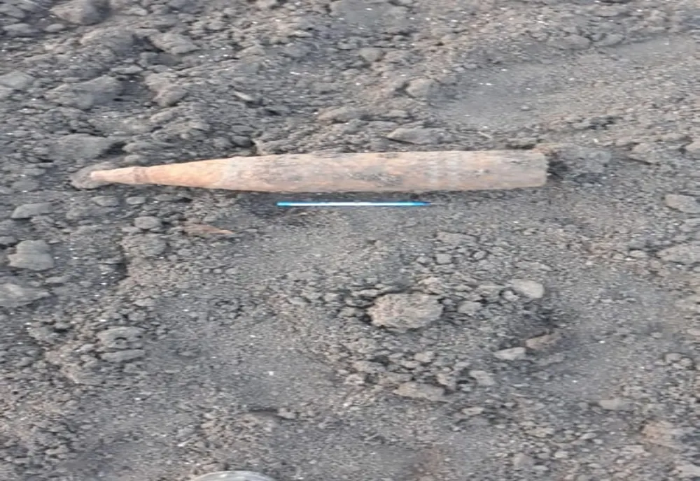 Proiectil exploziv, descoperit un localnic din Călugăreni