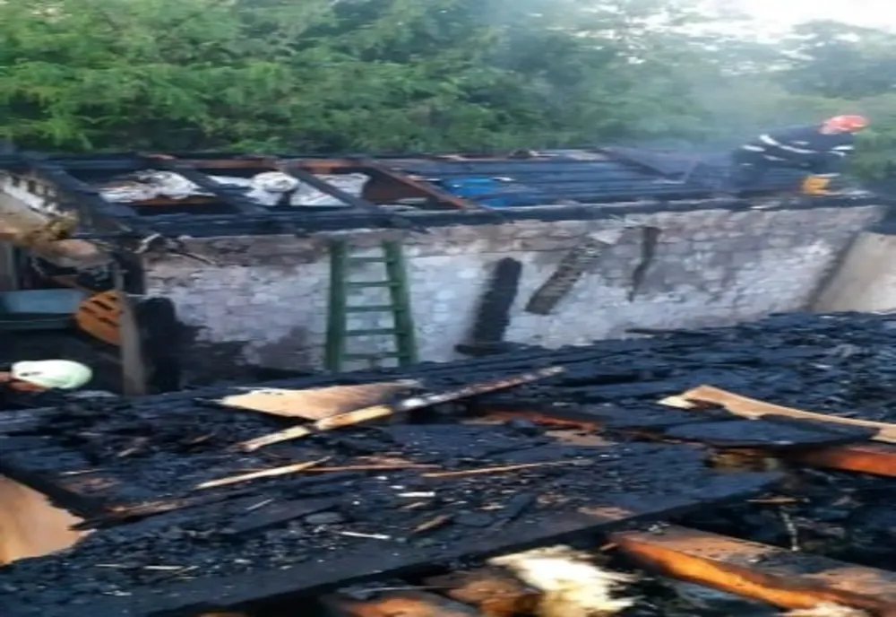Două gospodării din localitatea Novaci, afectate de un incendiu