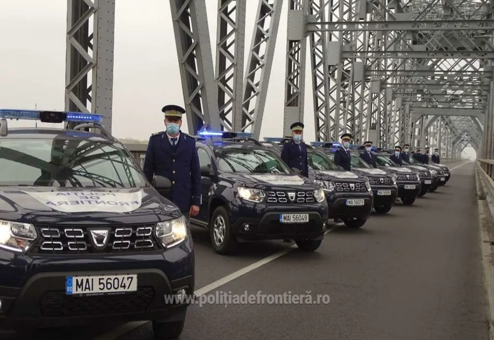 75 de autospeciale noi au intrat în dotarea Inspectoratului Teritorial al Poliției de Frontieră Giurgiu
